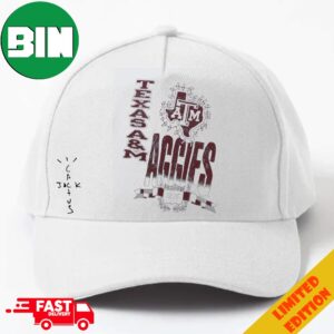 Texas AM Aggies Cactus Jack Goes Back To College Travis Scott x Fanatics x Mitchell And Ness With NCAA March Madness 2024 Classic Hat-Cap
