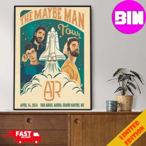 The Maybe Man Tour AJR Brothers April 14 2024 Van Andel Arena Grand Rapids MI Limited Poster Canvas