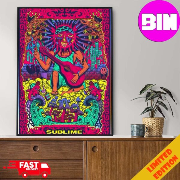 The Returns Of Sublime At The Coachella 2024 Limited Poster Canvas