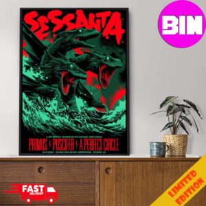 Tonight’s Sessanta Performance At Talking Stick Resort Amphitheatre Limited Edition Poster With Primus Puscifer And A Perfect Circle April 17 2024 Home Decor Poster Canvas