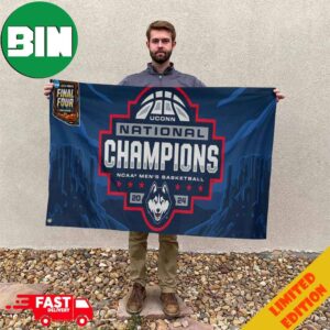 UConn Huskies 2024 NCAA Men’s Basketball National Champions Celebration Garden House Flag