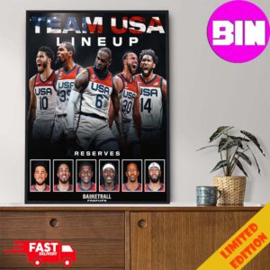 United States National Basketball Team Lineup Olympic Basketball Forever Poster Canvas