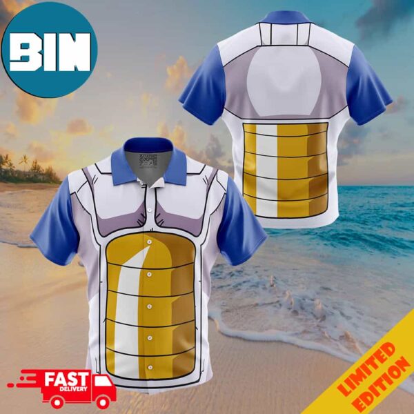 Vegeta Armor Dragon Ball Button Up Hawaiian Shirt