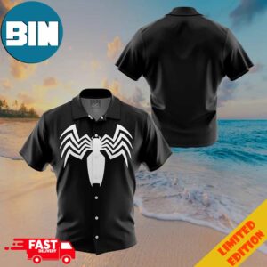 Venom Marvel Comics Button Up Hawaiian Shirt