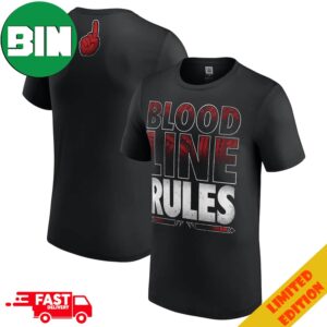 WWE WrestleMania 40 Bloodline Rules Roman Reigns And The Rock Two Sides T-Shirt