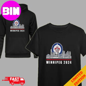 Winnipeg Jets 2024 Skyline Name Members T-Shirt Hoodie