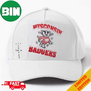 Wisconsin Badgers Cactus Jack Goes Back To College Travis Scott x Fanatics x Mitchell And Ness With NCAA March Madness 2024 Classic Hat-Cap