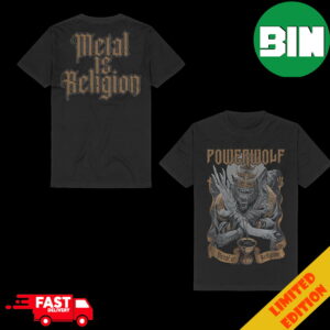 Wolf vs Angel Metal Metal Is Religion Powerwolf Merchandise T-Shirt