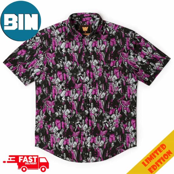 WWE All Hart  RSVLTS Collection Summer Hawaiian Shirt