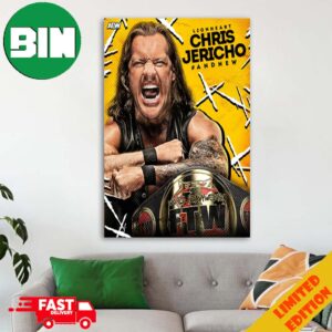 Your New FTW Champion The Learning Tree Chris Jericho AEW Home Decor Poster Canvas