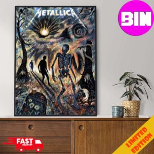 Zeb Love’s Sleepwalk My Life Away Poster Lands In The Met Store Exclusive To Fifth Members Metallica Home Decor Poster Canvas