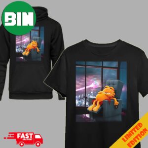 Superman Themed Poster For Garfield T-Shirt Hoodie