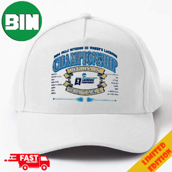 2024 NCAA Division III Women’s Lacrosse Regionals The Road To Salem VA White Classic Hat-Cap Snapback