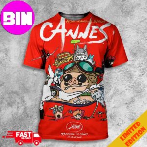 77 Festival De Cannes 2024 New Short Films To Celebrate The Honorary Palme D’or At Studio Ghibli 3D Unisex T-Shirt