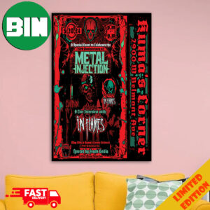 A Special Event To Celebrate The 20th Anniversary Of Metal Injection Takes Over The Og Kuma’s Corner 2024 Featuring A Live Interview With In Flames On May 2Home Decorations Poster Canvas