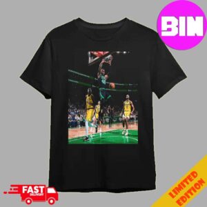 Al Horford Slam Dunk During The Game Indiana Pacers Vs Boston Celtics Short Moment NBA 2024 Unisex Essentials T-Shirt