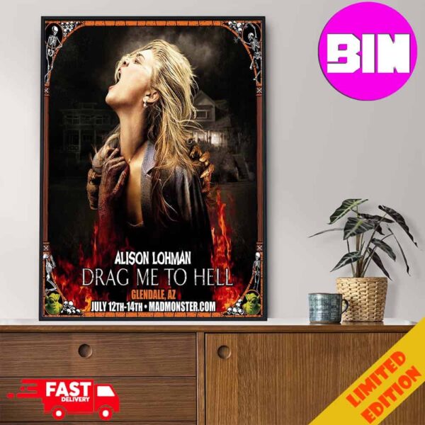 Alison Lohman Drag Me To Hell Show 2024 At Glenadale AZ On July 12-14 Home Decor Poster Canvas