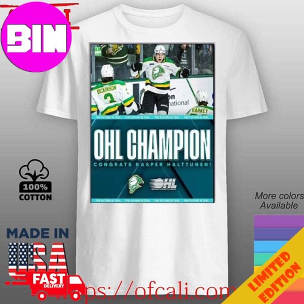 Alttunen And The London Knights On Winning The Ohl Championship Poster T-Shirt