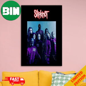 An Exclusive Look At The New 25th Anniversary Reveal Sick New Masks And Coveralls With All Band Members Slipknot Version 2 Home Decorations Poster Canvas