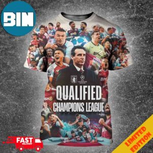 Aston Villa Will Play In The 2024-2025 Uefa Champions League Qualified All Over Print Shirt