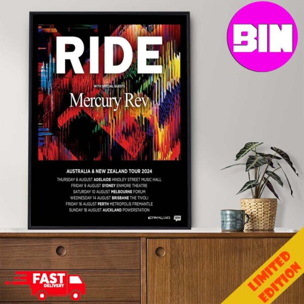 Autralia And New Zealand Tour 2024 Of Ride With Metcury Rev Schedule List Date Home Decor Poster Canvas