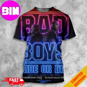 Bad Boys Ride Or Die New Poster Movie Releasing In Theaters On June 7 3D Unisex T-Shirt