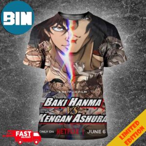 Baki Hanma Vs Kengan Ashura Anime Crossover Premieres On Netflix 3D T-Shirt