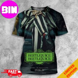 Beetlejuice Beetlejuice Film 2024 Official Releasing Only In Theaters On September 6 All Over Print Unisex T-Shirt