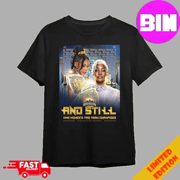 Bianca Belair And Jade Cargill WWE Women’s Tag Team Champions King And Queen Of The Ring 2024 Essentials T-Shirt