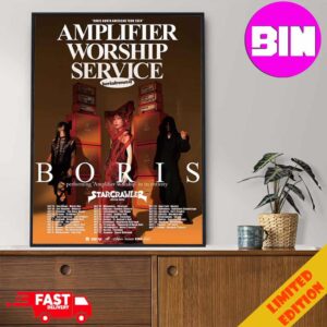 Boris North American Tour 2024 Schedule List Date Amplifier Worship Service Home Decor Poster Canvas