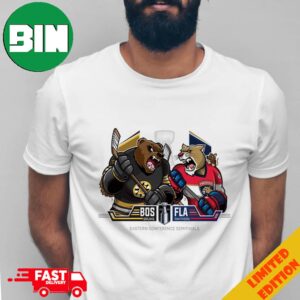 Boston Bruins vs Florida Panthers Eastern Conference Semifinals Stanley Cup Playoffs 2024 NHL Mascot Merchandise T-Shirt
