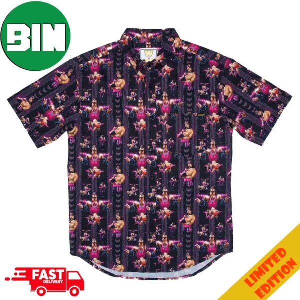 Bret Hart The Hitman RSVLTS x WWE Hawaiian Shirt