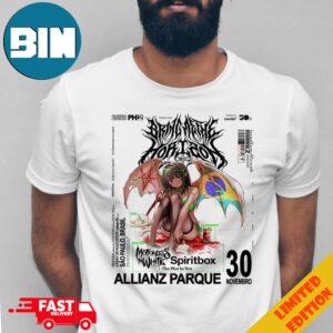Bring Me The Horizon At Sao Paulo Brasil November 30th At Allianz Parque With Spiritbox And The Plot In You Merchandise T-Shirt