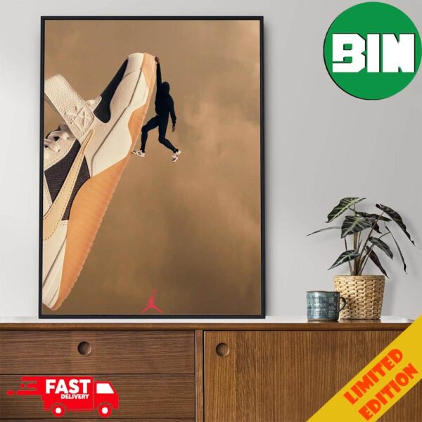 Cactus Jack 1 T-Rexx Dark Mocha Toodler Travis Scott Air Jordan Poster Canvas