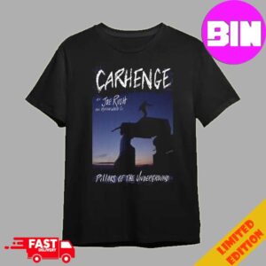 Carhenge by Joe Rush And Mutoid Waste Co Glastonbury Festival 2024 Pillars Of The Underground Unisex Essentials T-Shirt