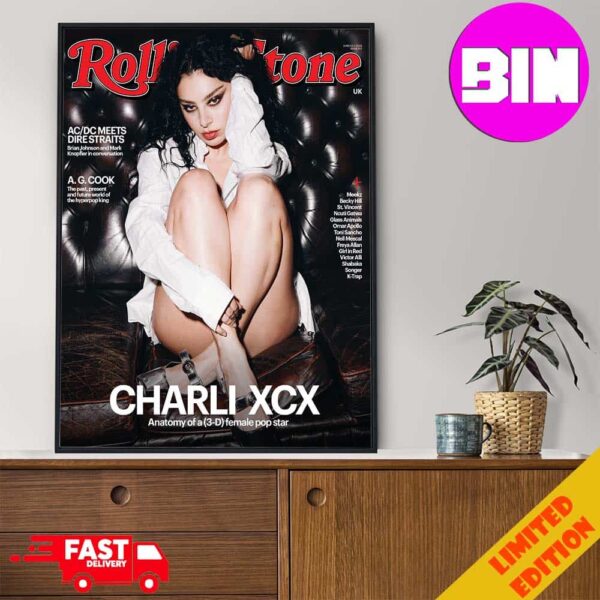 Charli XCX The Cover Of Rolling Stone Magazine Home Decor Poster Canvas