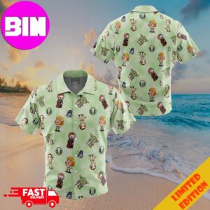 Chibi Jedi Masters Pattern Star Wars Pattern Button Up ANIMEAPE Hawaiian Shirt