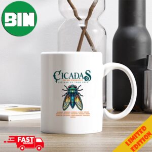 Cicadas Double Emergence Eastern US Tour 2024 Schedule Lists Coffee Ceramic Mug