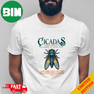 Cicadas Double Emergence Eastern US Tour 2024 Schedule Lists Merchandise T Shirt