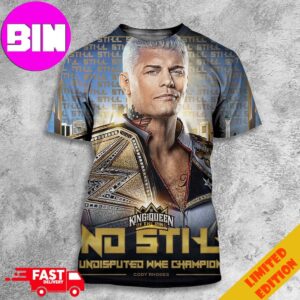 Cody Rhodes Undisputed WWE Champion King And Queen Of The Ring 2024 All Over Print Unisex T-Shirt