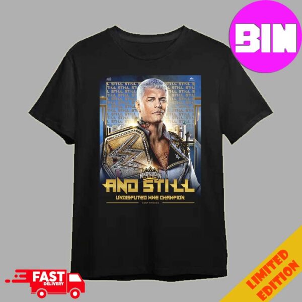 Cody Rhodes Undisputed WWE Champion King And Queen Of The Ring 2024 Essentials T-Shirt