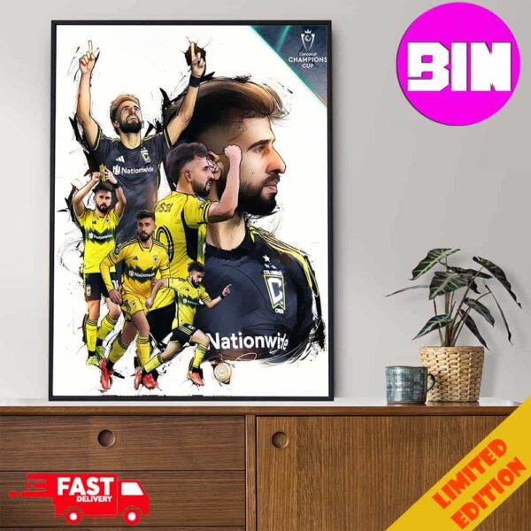 Concacaf Champions Cup For Diego Rossi With Columbus Crew Home Decor Poster Canvas