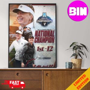 Congrats Adela Cernousek Chapion 2024 DI Women’s Golf Championship Become The First Individual National Champ Home Decor Poster Canvas