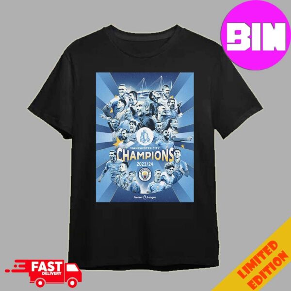 Congrats Manchester City Champions Premier League 2023-2024 Man City Champions Unisex T-Shirt