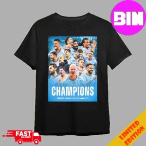 Congratulation Pep Guardiola With Manchester City Champions Premier League 2023-2024 Man City Champions 4 In A Row Unisex T-Shirt