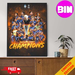 Congratulations History Makers Atalanta BC Campioni Europa League UEL Dublin Final 2024 UEFA Europa League Champions Home Decor Poster Canvas