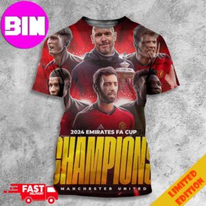 Congratulations Official Man UTD Champions FA Cup 2024 All Over Print Unisex T-Shirt