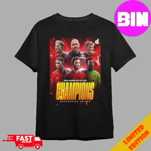 Congratulations Official Man UTD Champions FA Cup 2024 Unisex Essentials T Shirt