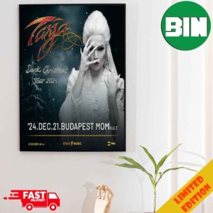 Dark Christmas Tour 2024 Tarja Turunen Concerts In Hungary And Romania Poster Canvas