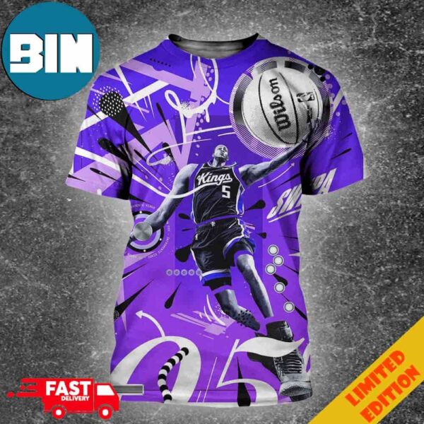 De’aaron Martez Fox Sacramento Kings NBA Incredible Design All Over Print Shirt